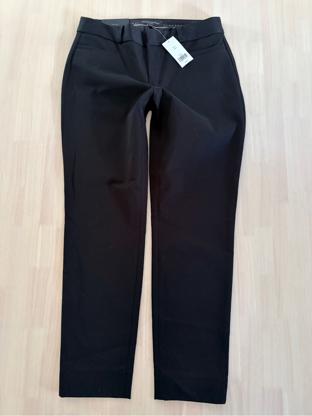 NWT Black BANANA REPUBLIC Mid-Rise Sloan Pants Size 2P